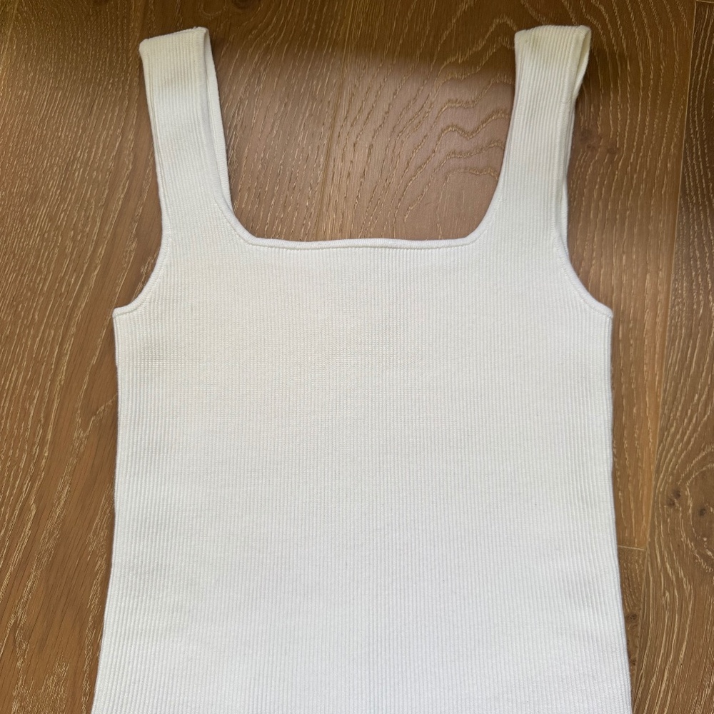 Reformation Ribbed Sweater Tank